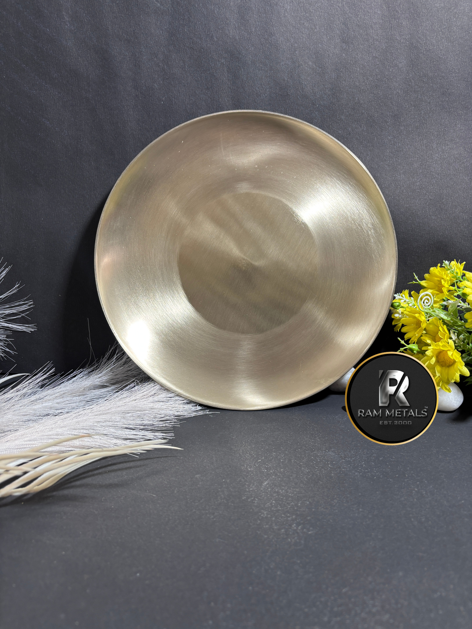 Premium Bronze China Plate - Handcrafted Kansa Dinner Plate Manufacturer in India